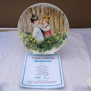 Vintage 1981 Wedgwood "Be My Friend" Collector Plate